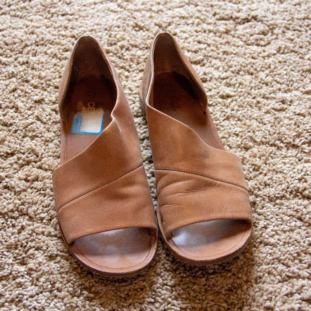 Vince Mules, Nude Leather, Size 9.5